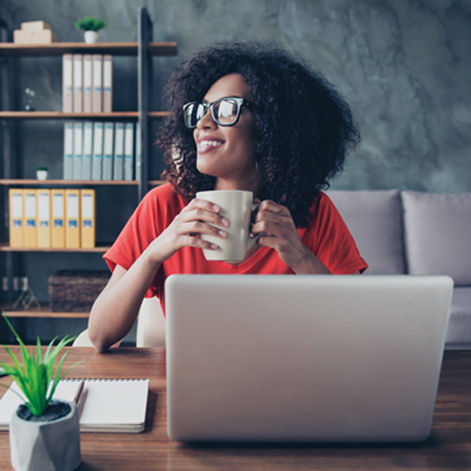 Image of a woman at home using Royal Bank of Scotland Digital Banking